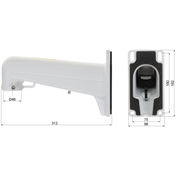 KAMERA IP SZYBKOOBROTOWA DS-2DE7A825IW-AEB T5 PL AcuSense - 8 Mpx, 4K UHD 5.9 ... 147.5 mm Hikvision
